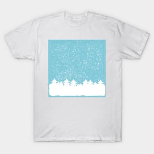 White Christmas trees T-Shirt